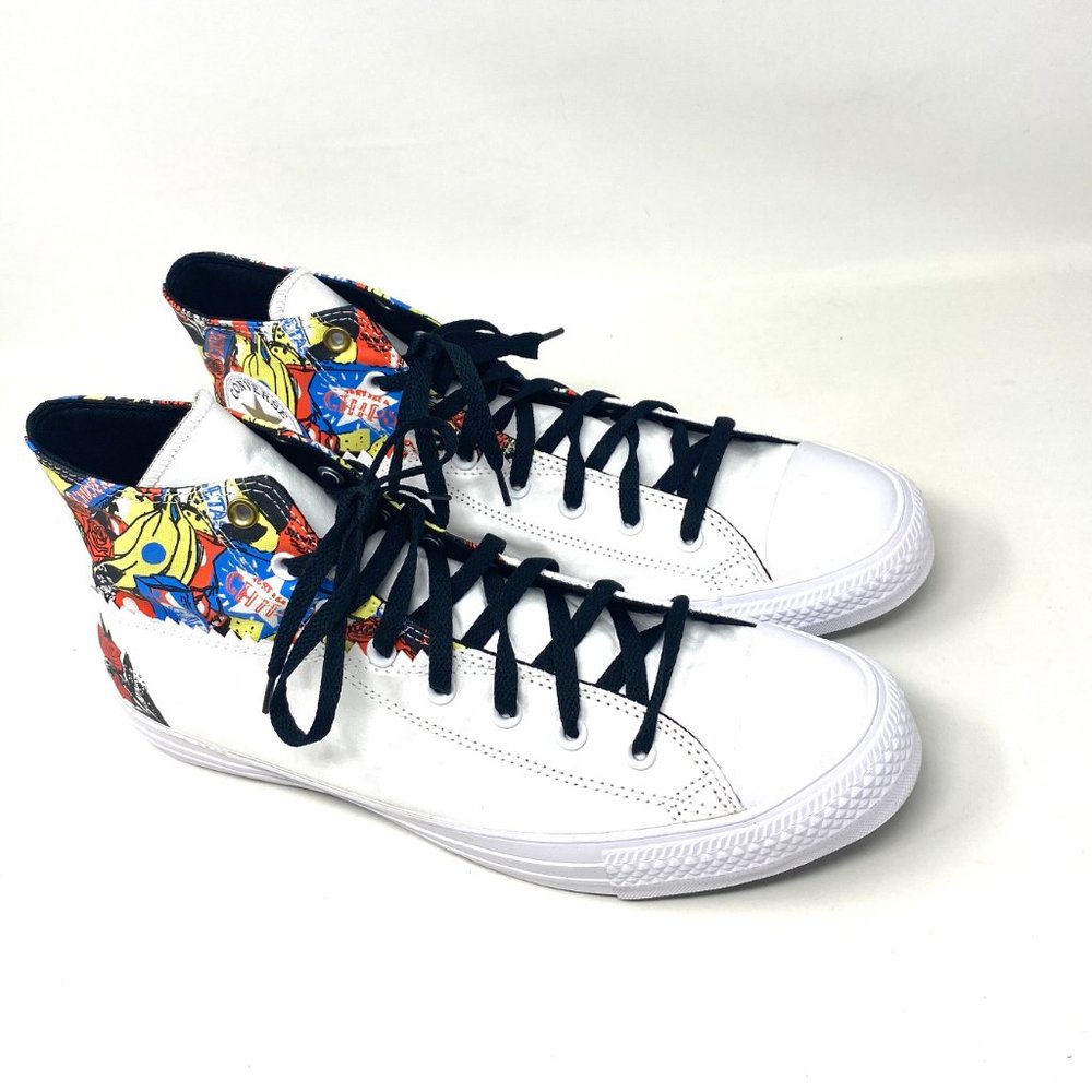 💖MEGA SALE💖Converse CTAS Chuck Taylor Hi Mi Gente Leather White Women 171494C - Picture 5 of 10
